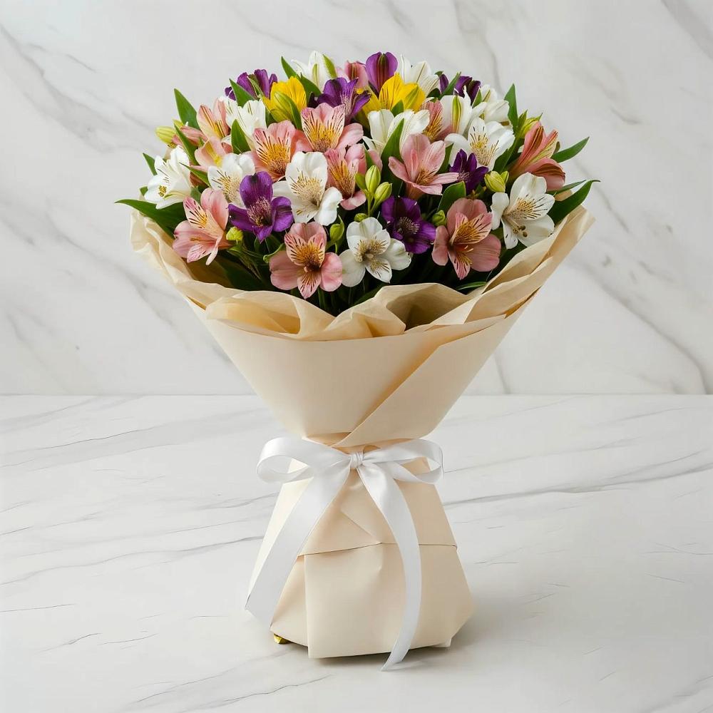 Букет цветов из: Альстромерии в Мелеузе