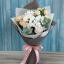 Букет цветов из:  Хризантемы и Розы в Мелеузе