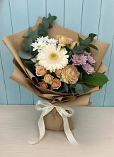 Букет цветов из:  Герберы и Хризантемы в Мелеузе