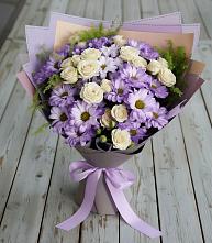 Букет цветов из:  Хризантемы и Розы в Мелеузе